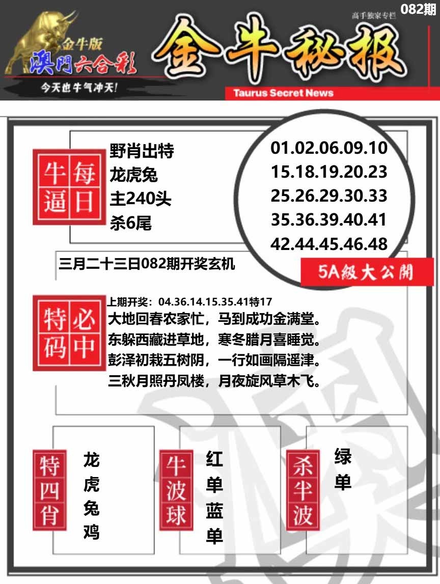 082期金牛秘报A[图]